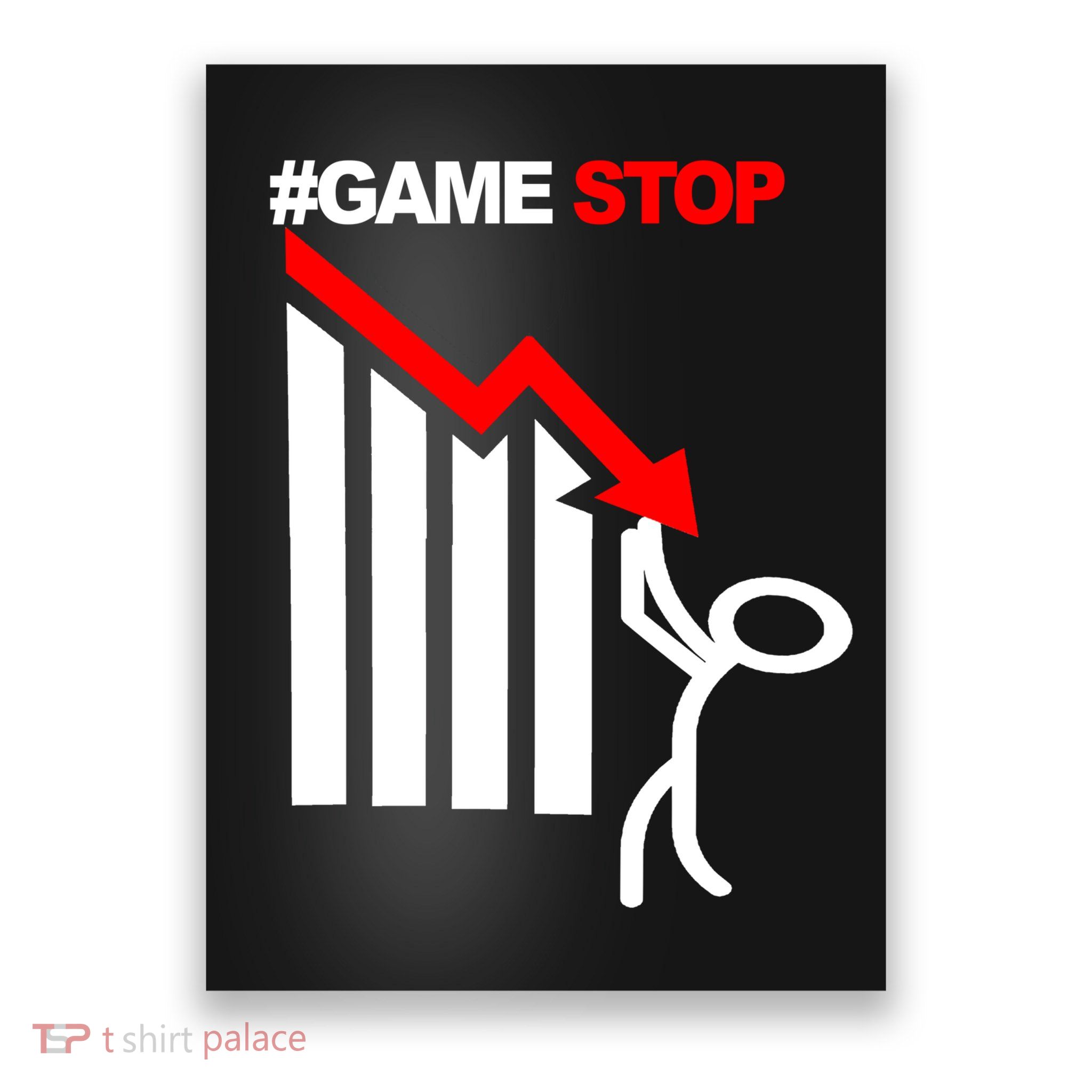 Game Stop Decline Fall Stock Invest Poster