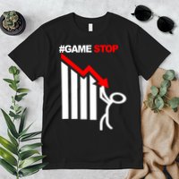 Game Stop Decline Fall Stock Invest Premium T-Shirt