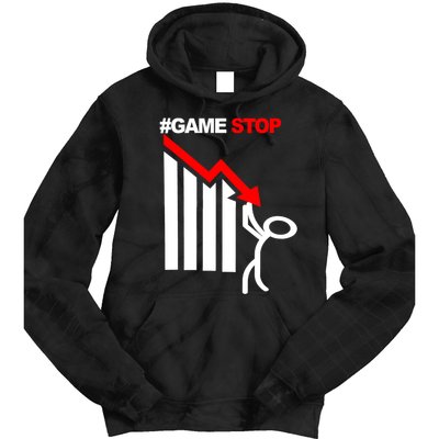 Game Stop Decline Fall Stock Invest Tie Dye Hoodie