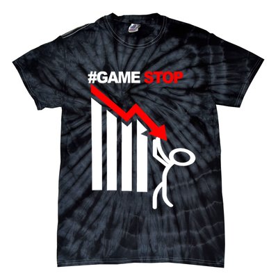 Game Stop Decline Fall Stock Invest Tie-Dye T-Shirt
