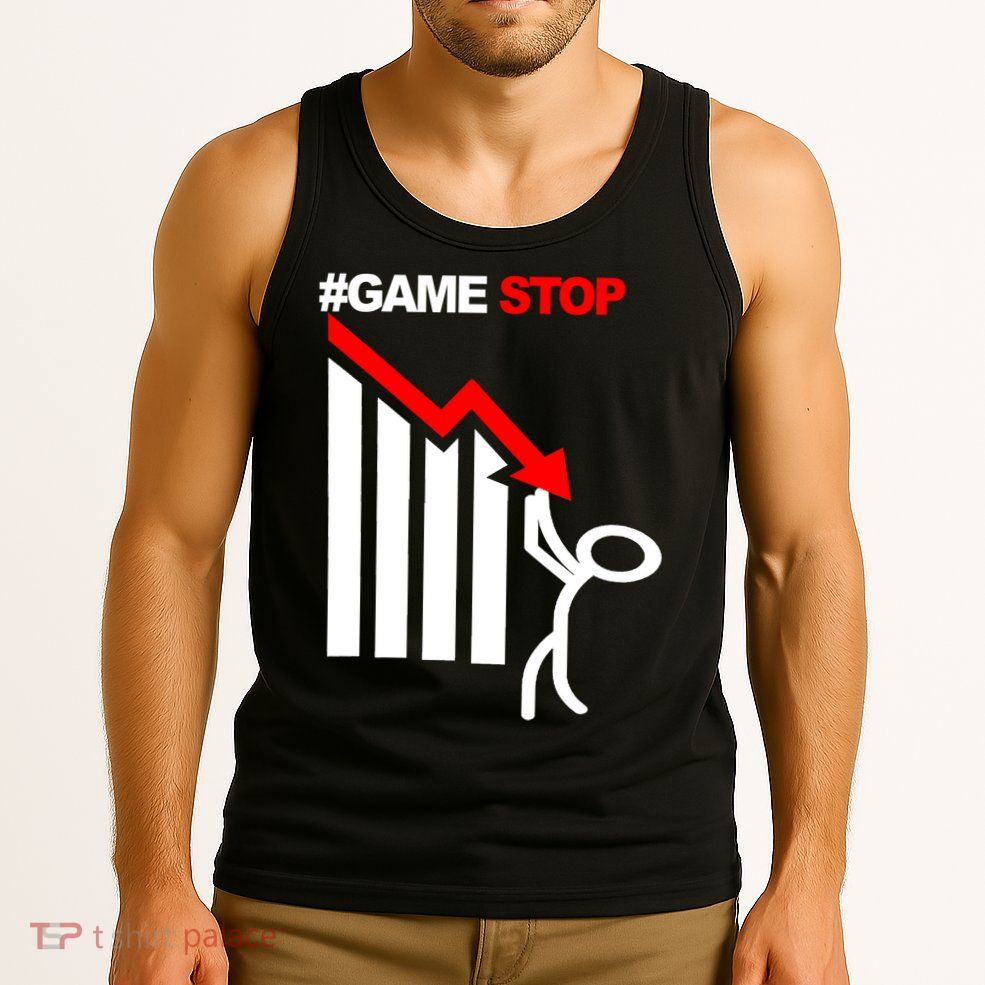 Game Stop Decline Fall Stock Invest Tank Top