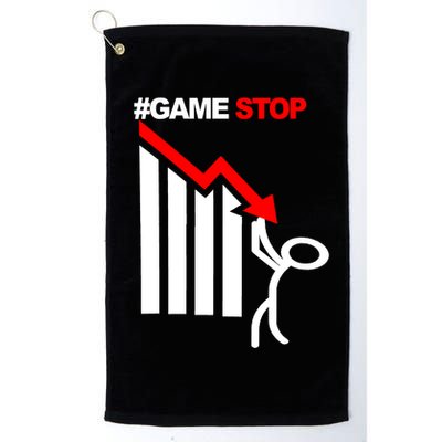 Game Stop Decline Fall Stock Invest Golf Towel
