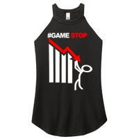 Game Stop Decline Fall Stock Invest Women's Perfect Tri Rocker Tank