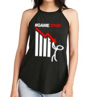Game Stop Decline Fall Stock Invest Women's Perfect Tri Rocker Tank