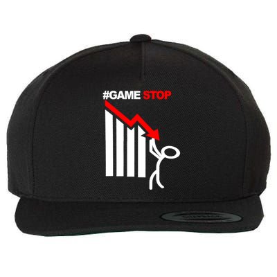 Game Stop Decline Fall Stock Invest Wool Snapback Cap