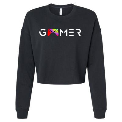 Gamer Cropped Pullover Crew