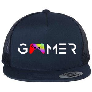 Gamer Flat Bill Trucker Hat