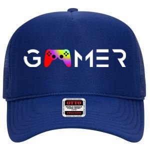 Gamer High Crown Mesh Back Trucker Hat