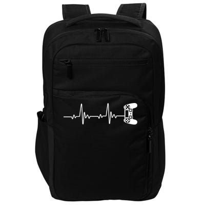 Gamer Controller Heartbeat Pules Impact Tech Backpack