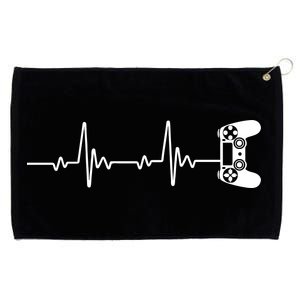 Gamer Controller Heartbeat Pules Grommeted Golf Towel