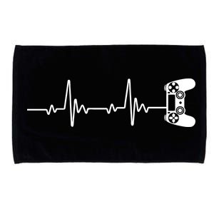 Gamer Controller Heartbeat Pules Microfiber Hand Towel