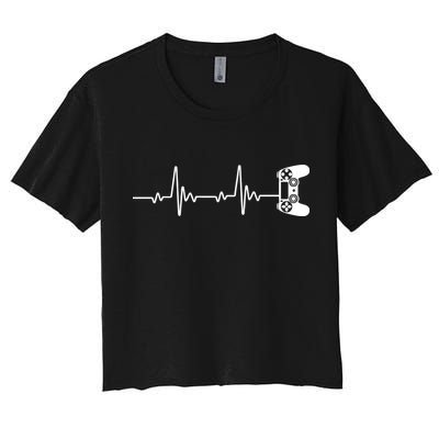 Gamer Controller Heartbeat Pules Crop Top