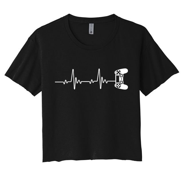 Gamer Controller Heartbeat Pules Crop Top