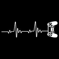 Gamer Controller Heartbeat Pules Cropped Pullover Crew