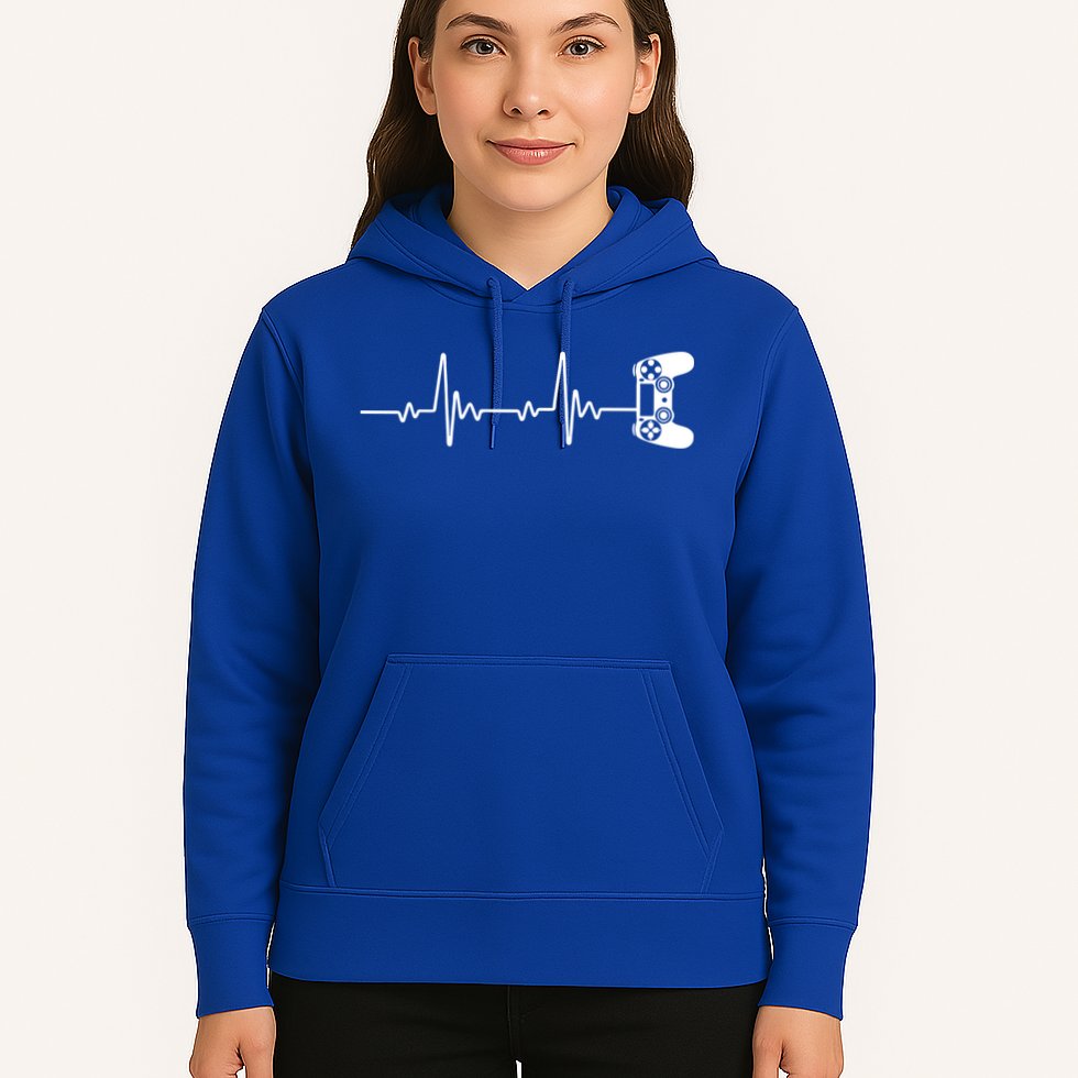 Gamer Controller Heartbeat Pules Hoodie