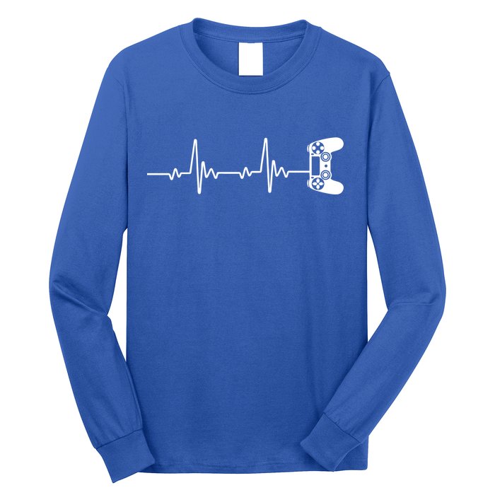 Gamer Controller Heartbeat Pules Long Sleeve Shirt