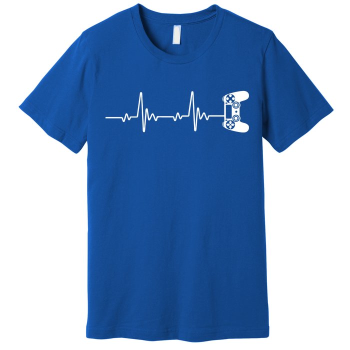 Gamer Controller Heartbeat Pules Premium T-Shirt