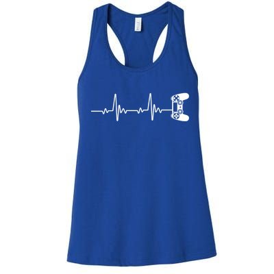 Gamer Controller Heartbeat Pules Women's Racerback Tank