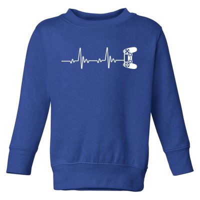 Gamer Controller Heartbeat Pules Toddler Sweatshirt