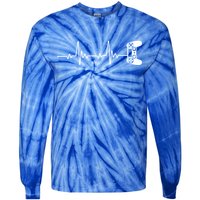 Gamer Controller Heartbeat Pules Tie-Dye Long Sleeve Shirt