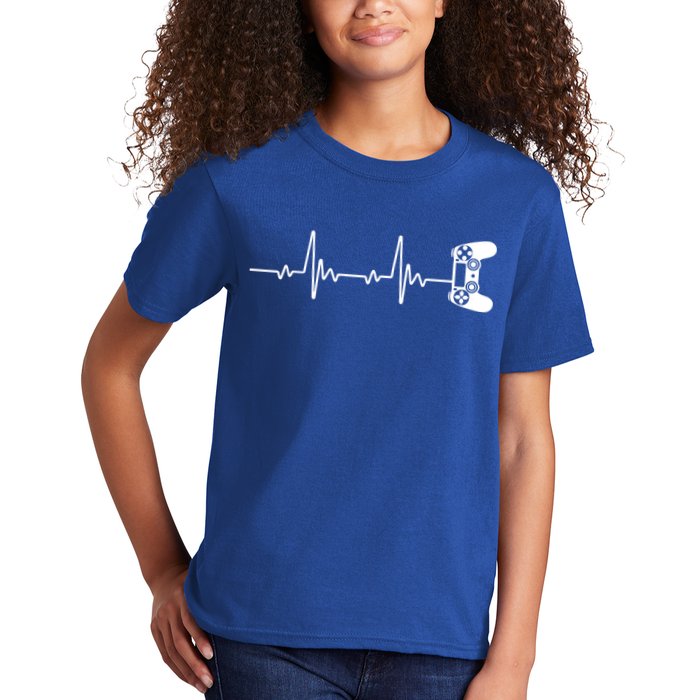 Gamer Controller Heartbeat Pules Kids T-Shirt