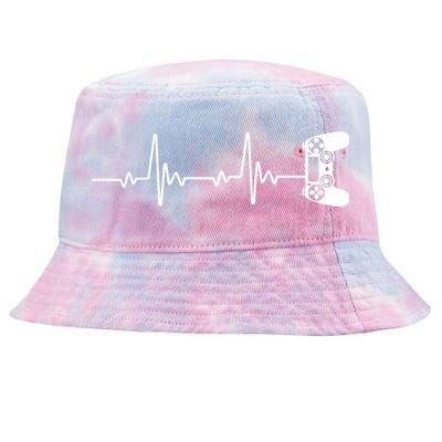 Gamer Controller Heartbeat Pules Tie-Dyed Bucket Hat