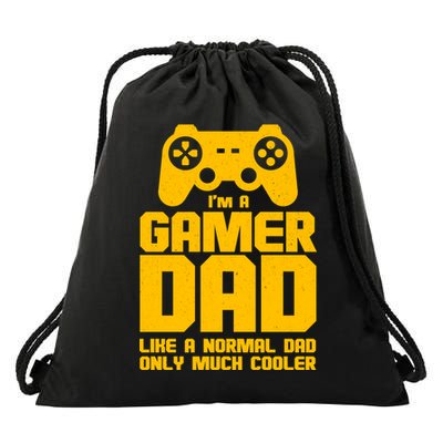 Gamer Dad Like A Normal Dad But Much Cooler Drawstring Bag