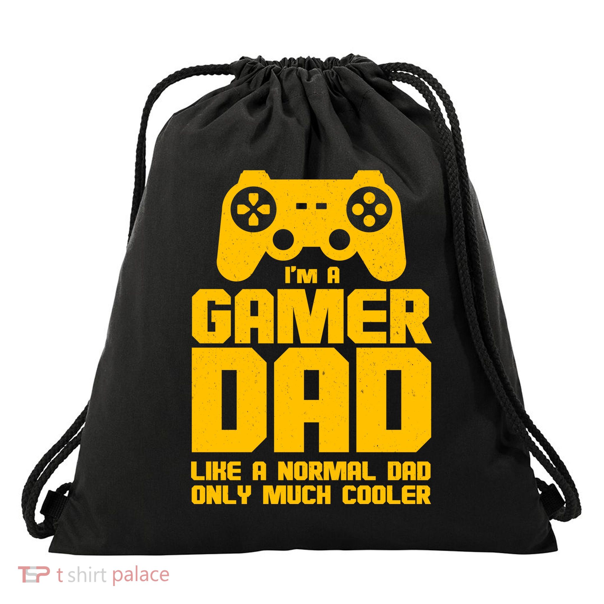 Gamer Dad Like A Normal Dad But Much Cooler Drawstring Bag