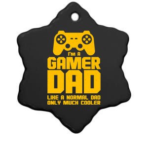 Gamer Dad Like A Normal Dad But Much Cooler Ceramic Star Ornament