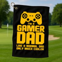 Gamer Dad Like A Normal Dad But Much Cooler Golf Towel