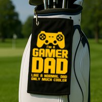 Gamer Dad Like A Normal Dad But Much Cooler Golf Towel