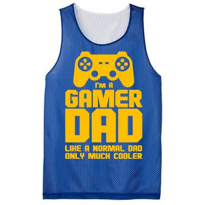 Gamer Dad Like A Normal Dad But Much Cooler Mesh Reversible Basketball Jersey Tank