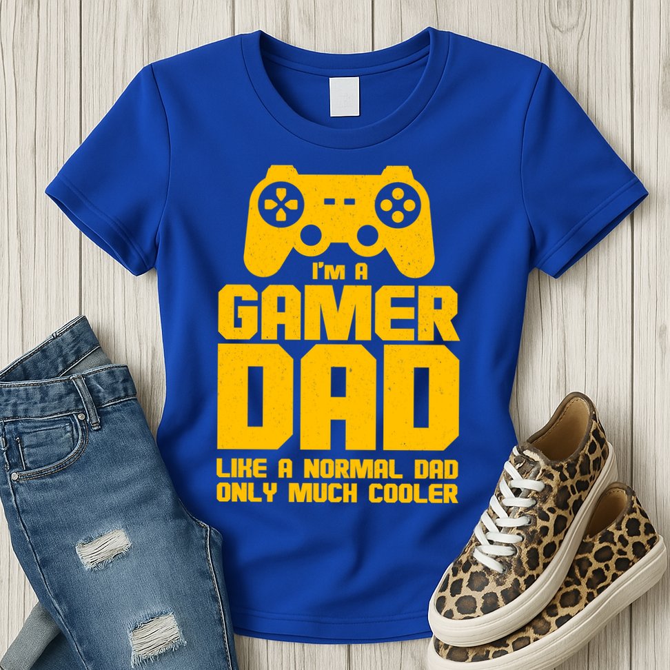Gamer Dad Like A Normal Dad But Much Cooler Womens T-Shirt
