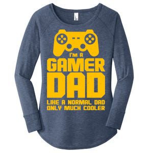 Gamer Dad Like A Normal Dad But Much Cooler Women's Perfect Tri Tunic Long Sleeve Shirt