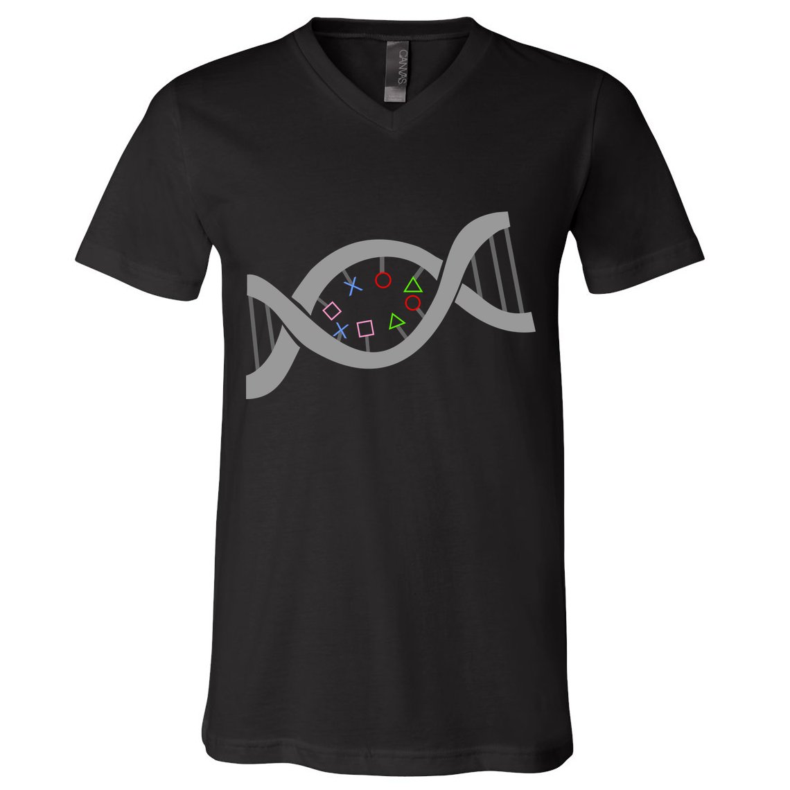Gamer DNA Strand V-Neck T-Shirt