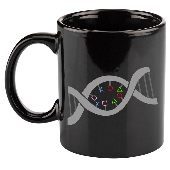 Gamer DNA Strand 11oz C Handle Ceramic Mug