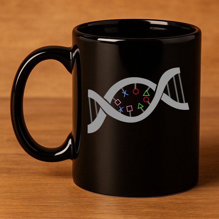 Gamer DNA Strand 11oz C Handle Ceramic Mug