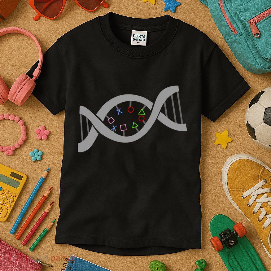 Gamer DNA Strand Kids T-Shirt