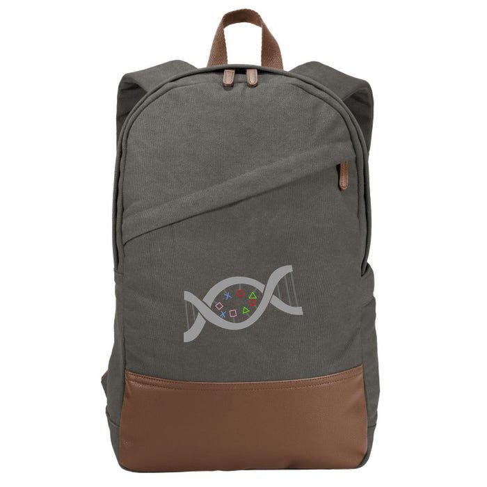 Gamer DNA Strand Cotton Canvas Backpack