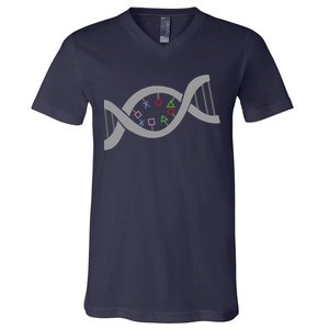 Gamer DNA Strand V-Neck T-Shirt