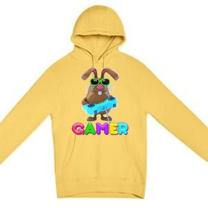 Gamer Easter Bunny Premium Pullover Hoodie