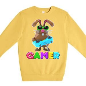 Gamer Easter Bunny Premium Crewneck Sweatshirt