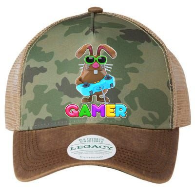 Gamer Easter Bunny Legacy Tie Dye Trucker Hat