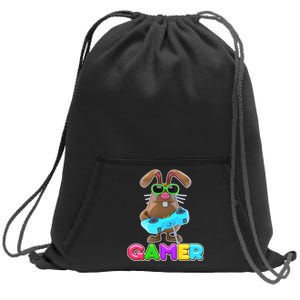 Gamer Easter Bunny Sweatshirt Cinch Pack Bag