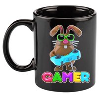 Gamer Easter Bunny 11oz C Handle Ceramic Mug