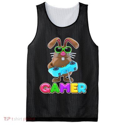 Gamer Easter Bunny Mesh Reversible Basketball Jersey Tank
