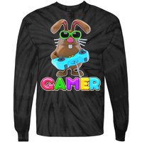 Gamer Easter Bunny Tie-Dye Long Sleeve Shirt