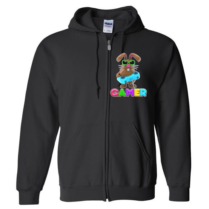 Gamer Easter Bunny Full Zip Hoodie