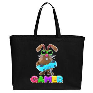 Gamer Easter Bunny Cotton Canvas Jumbo Tote