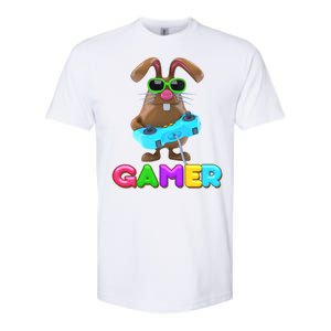 Gamer Easter Bunny Softstyle CVC T-Shirt